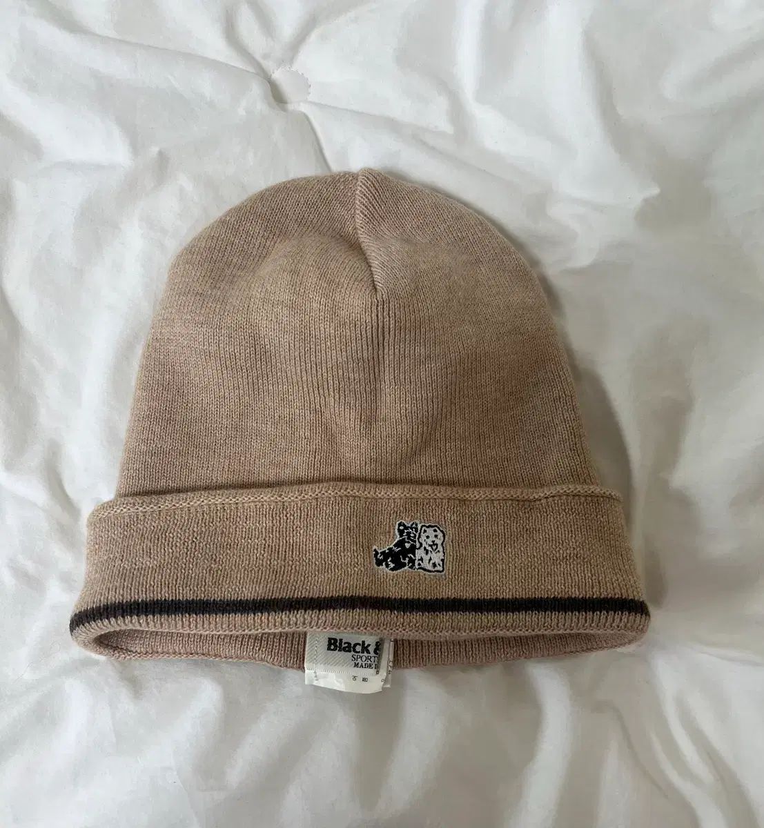 ブラック＆ホワイト Black White ウール ビーニー 日本産