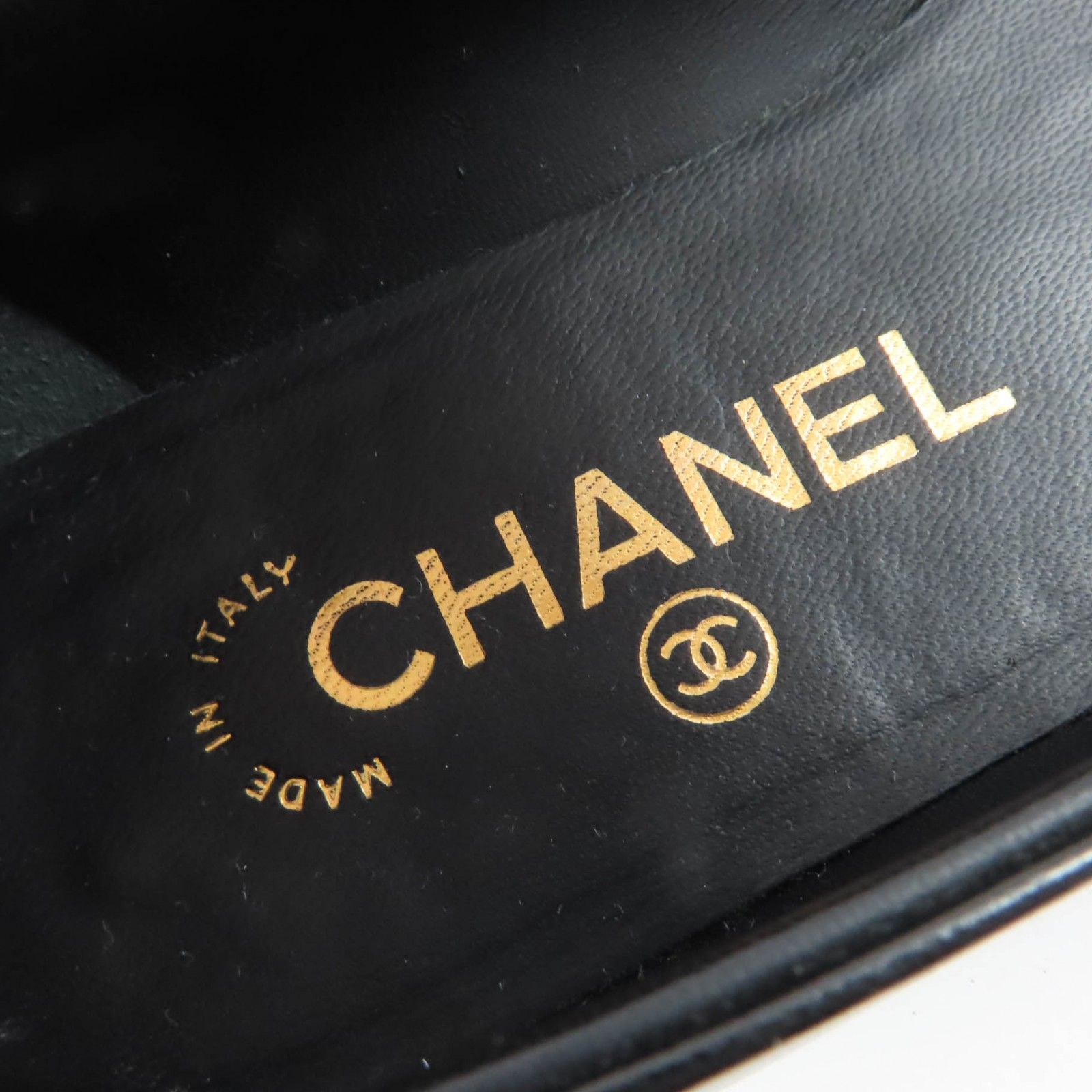 良品☆CHANEL シャネル G28997 ココマーク バレリーナ レザー フラット