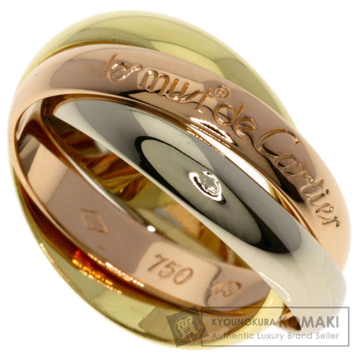 CARTIER カルティエ トリニティ #49 リング・指輪 K18YG K18WG K18PG