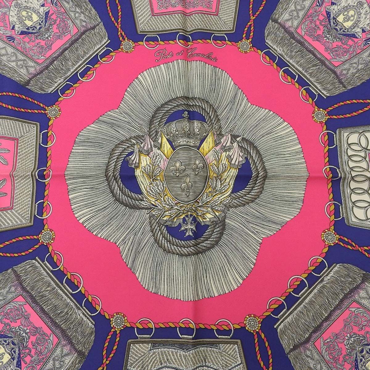 エルメス HERMES カレ90 Poste et Cavlerie サーベルの飾り袋 スカーフ