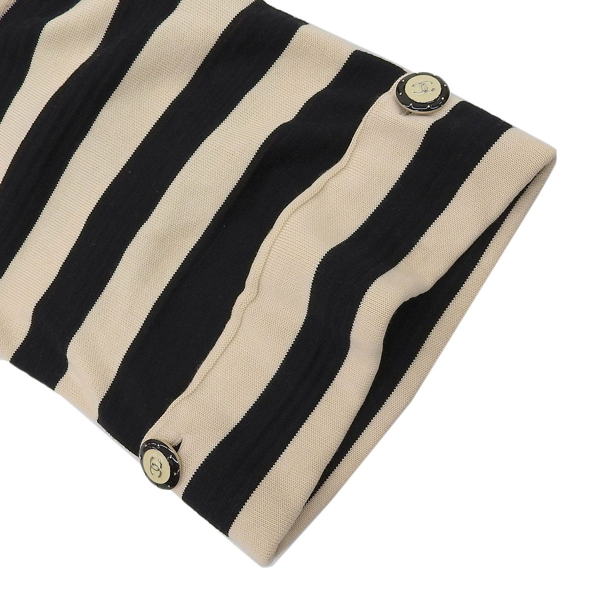 シャネル CHANEL ココマーク 七分袖 ニット ワンピース ボートネック