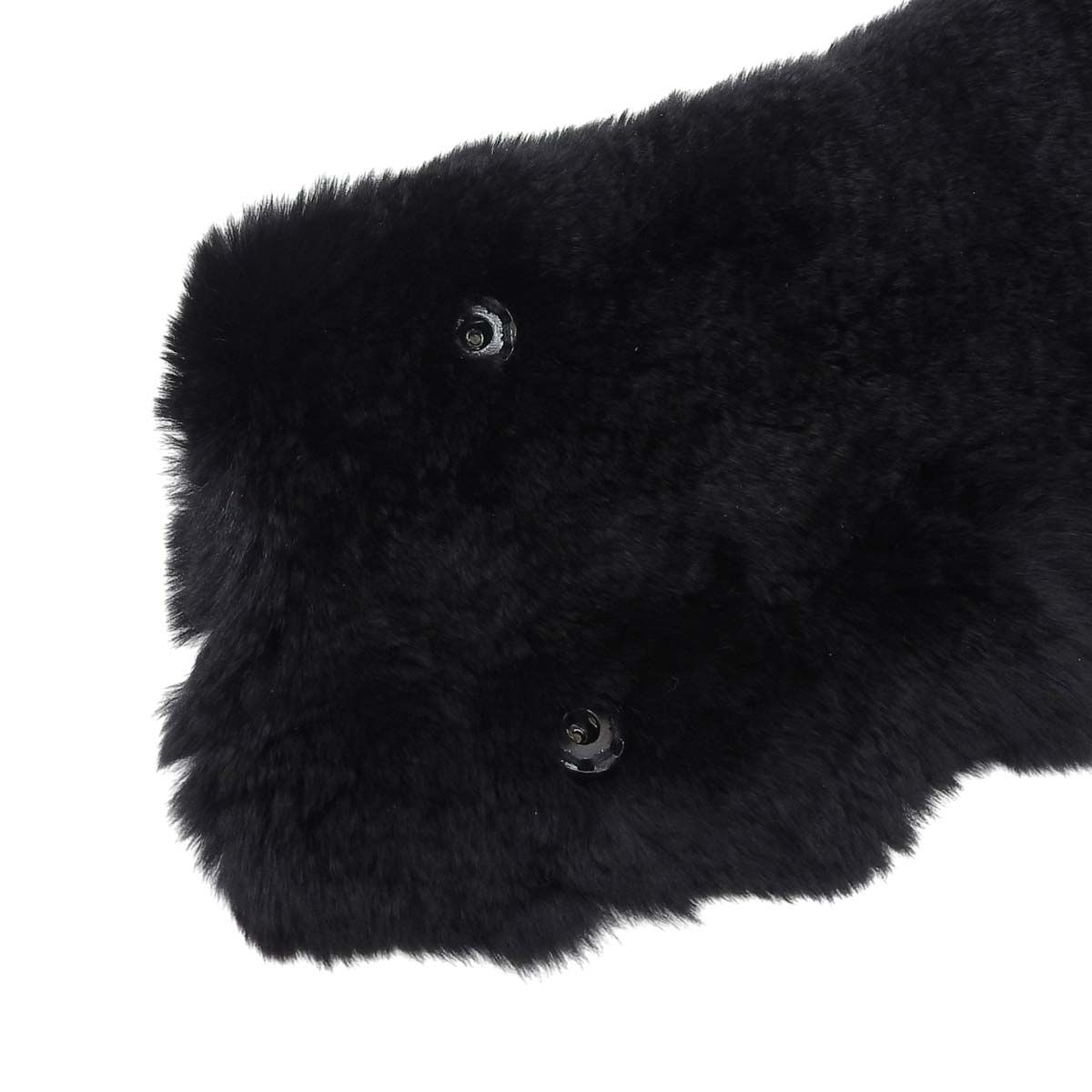 シャネル CHANEL ココマーク チャーム マフラー 襟巻き ラビットファー