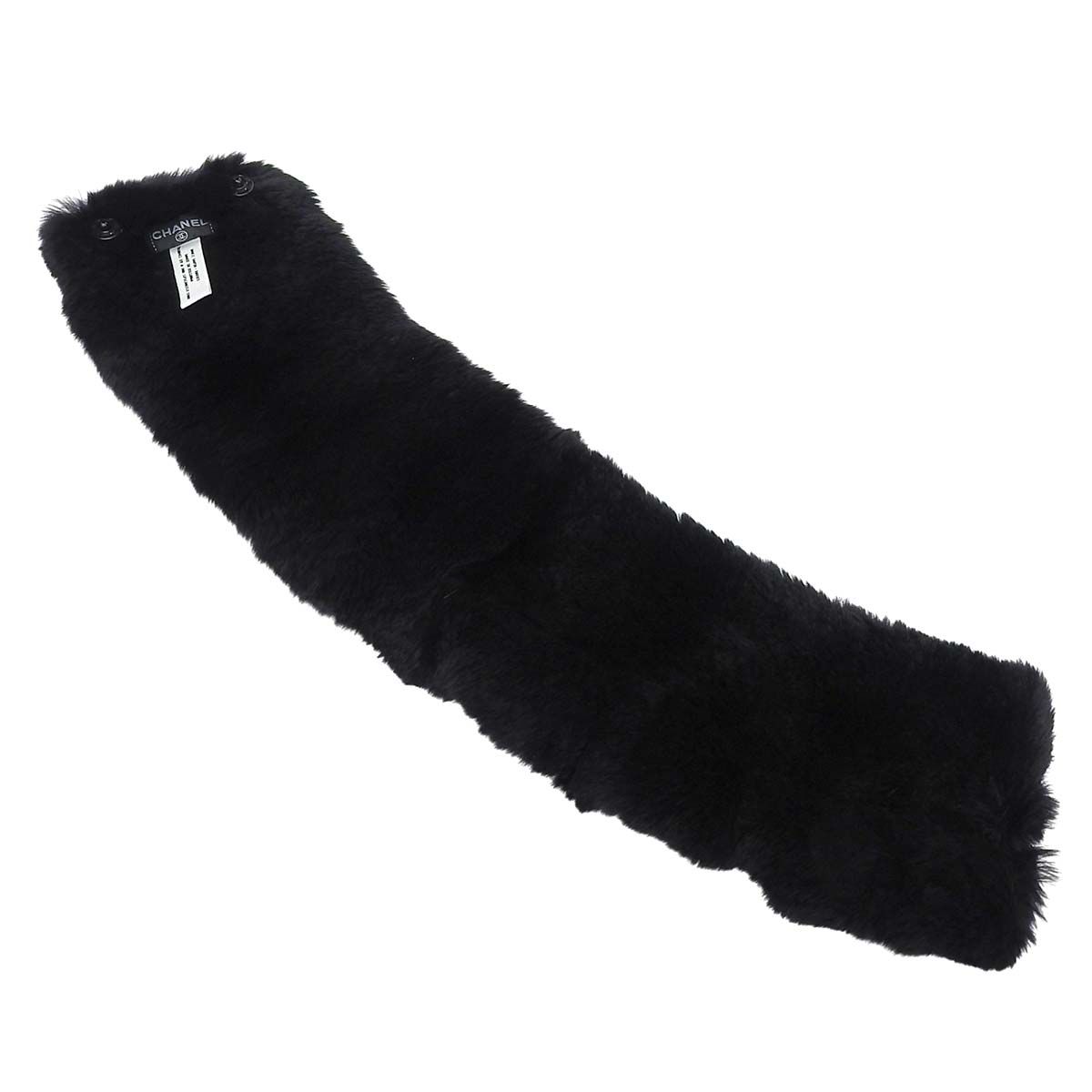シャネル CHANEL ココマーク チャーム マフラー 襟巻き ラビットファー