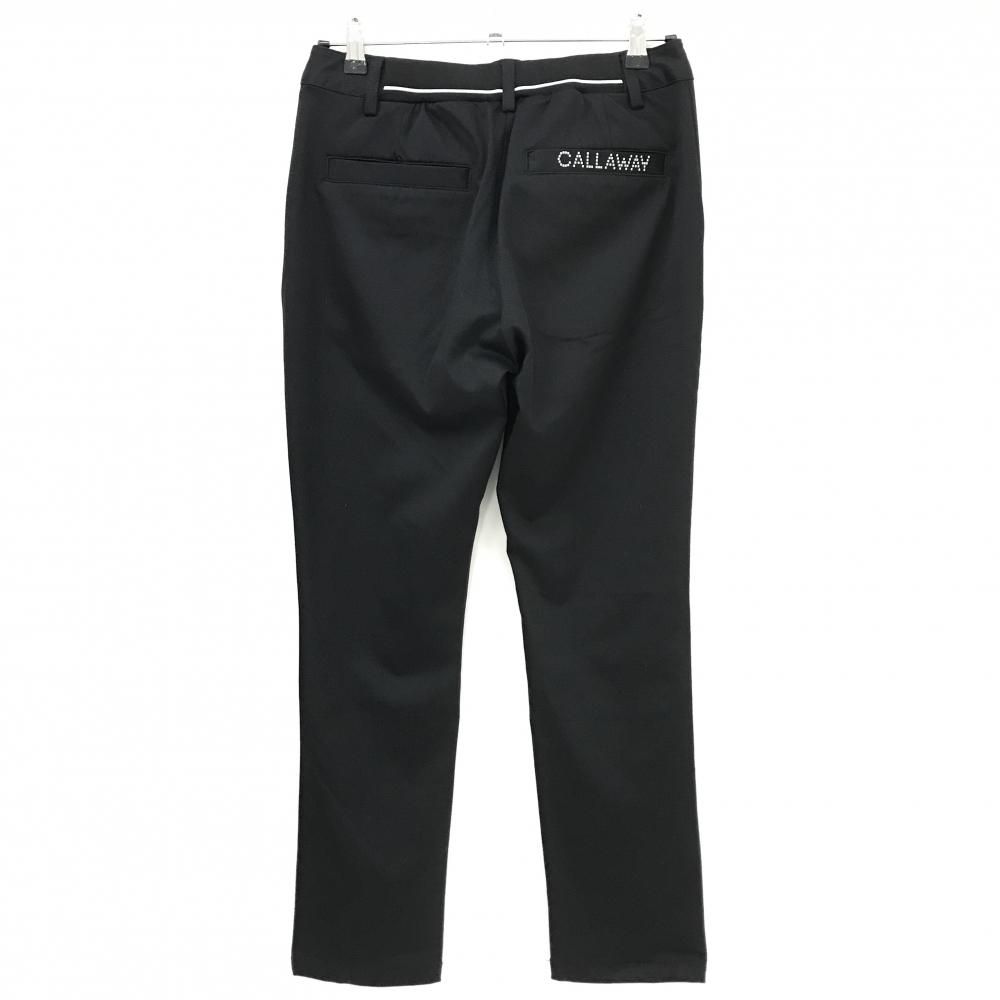 超美品】キャロウェイ パンツ 黒×白 ストレッチ パイピング ウエスト一