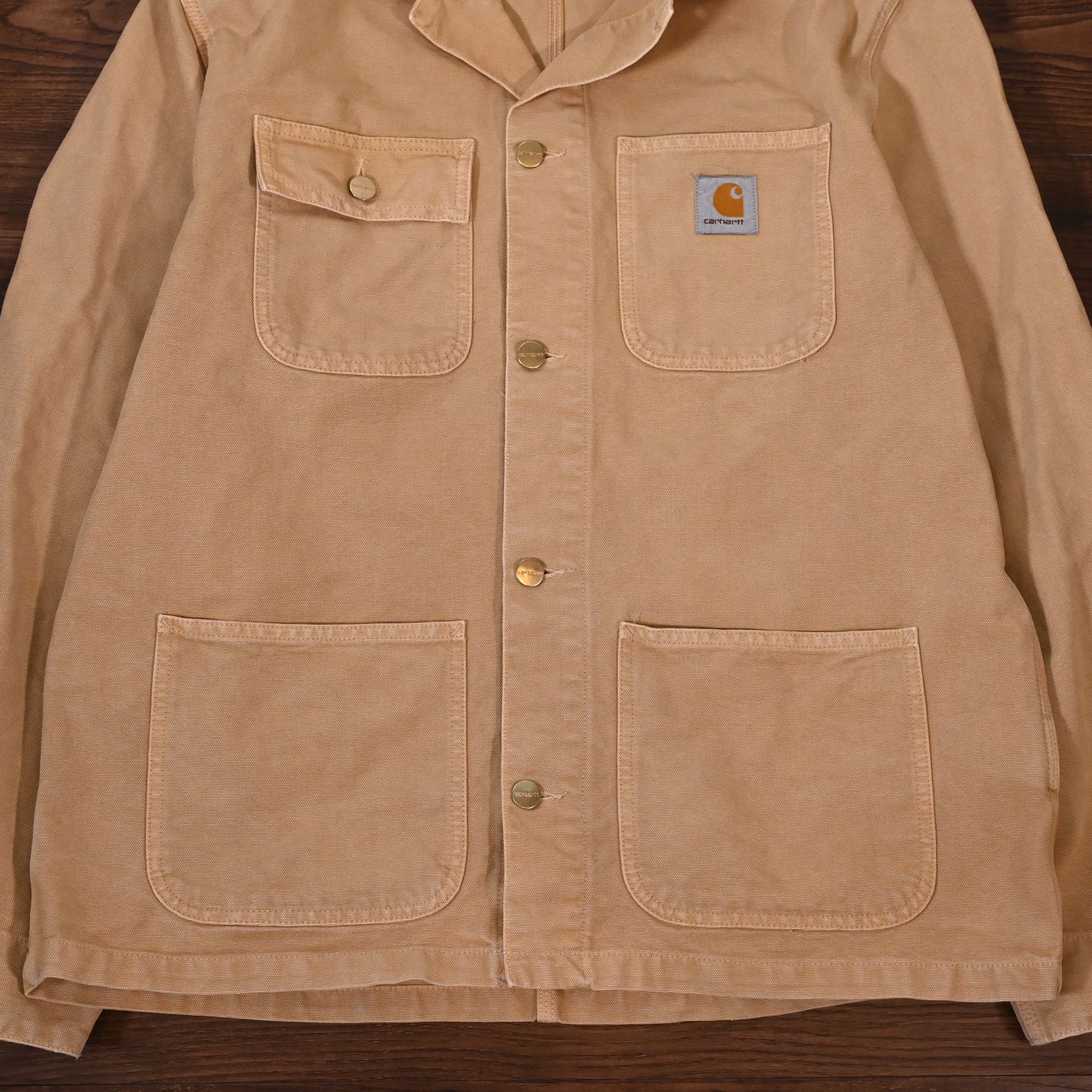 カーハート ミシガンコート カバーオール ブラウン 裏地なし Lサイズ