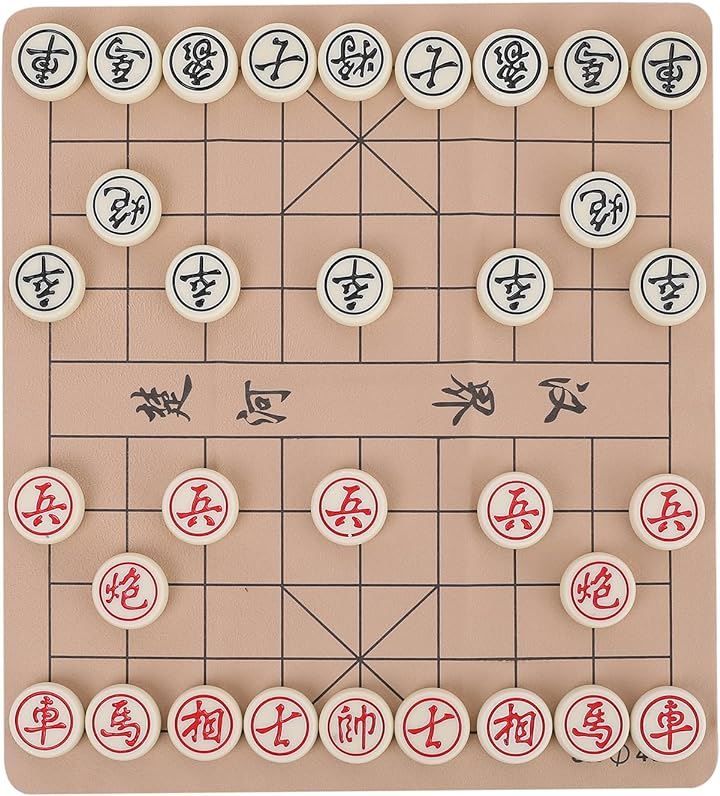 ピュアシーク 中国将棋 折りたたみ 将棋セット 中国象棋 木製駒 皮製