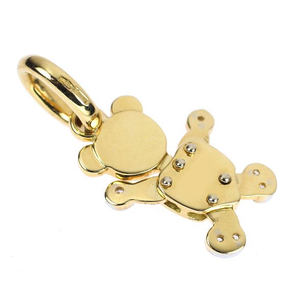 ポメラート K18YG/WG ダイヤモンド ペンダント オルセット テディベア Pomellato ポメラート オルセット テディベア ダイヤモンド ネックレス