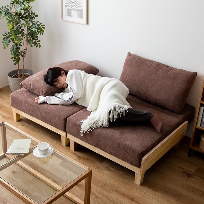 リクライニングソファ ローソファ