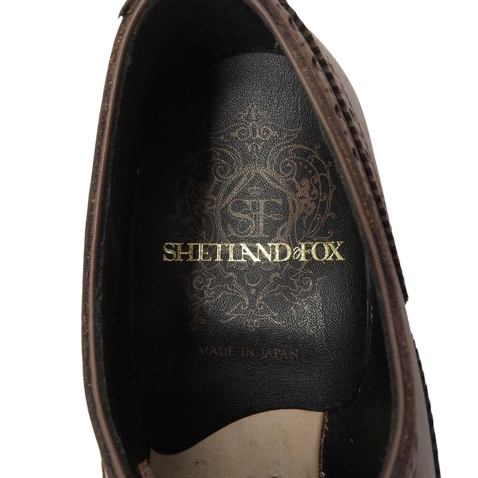 極美品△SHETLANDFOX シェットランドフォックス 15KVS 3049SF パンチド