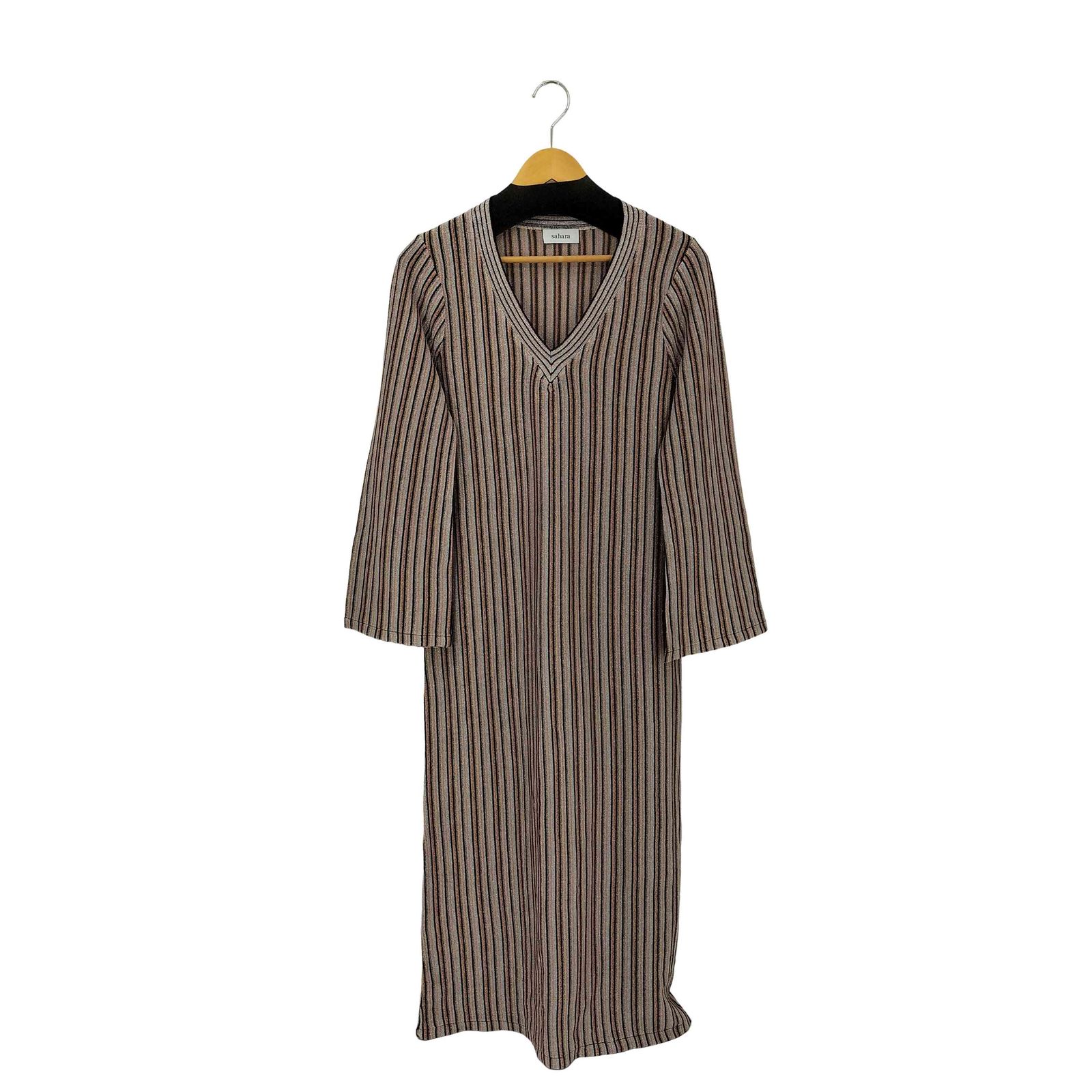 sahara(サハラ) Fringe Sleeve Dress フリンジスリーブドレス レディース 表記無 【中古】【ブランド古着バズストア】 サハラ sahara Striped Glitter Dress レディース 表記無 - メルカリ