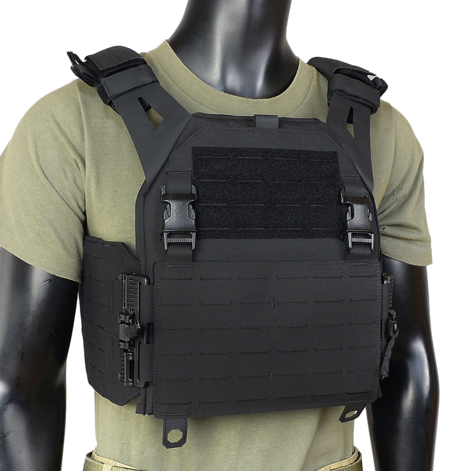 Warrior Assault Systems プレートキャリア Laser Cut LPC V 1 ソリッドサイド W LC ブラック Mサイズ