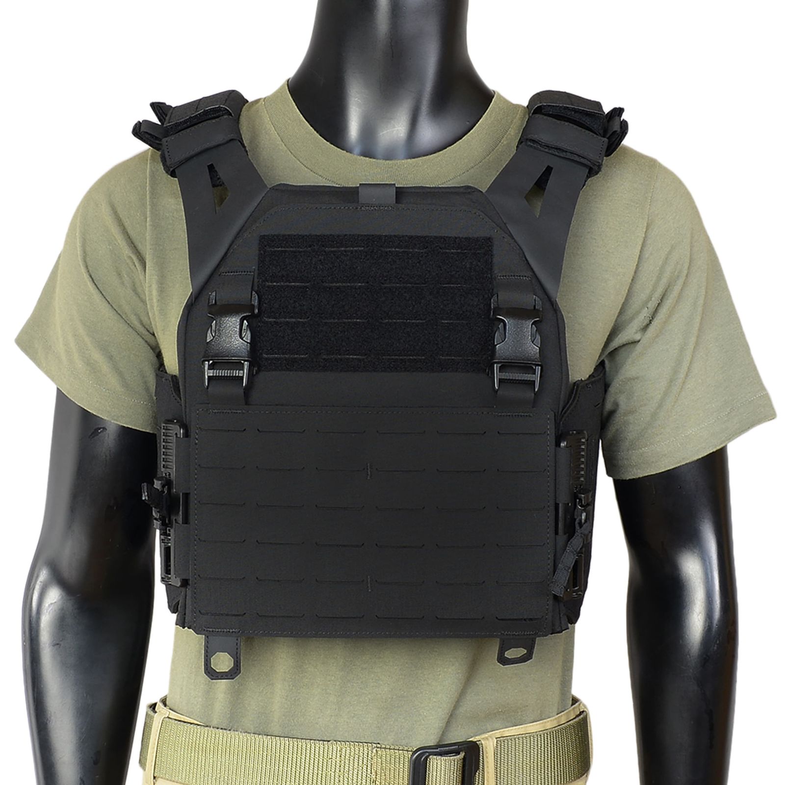 Warrior Assault Systems プレートキャリア Laser Cut LPC V 1 ソリッドサイド W LC ブラック Mサイズ