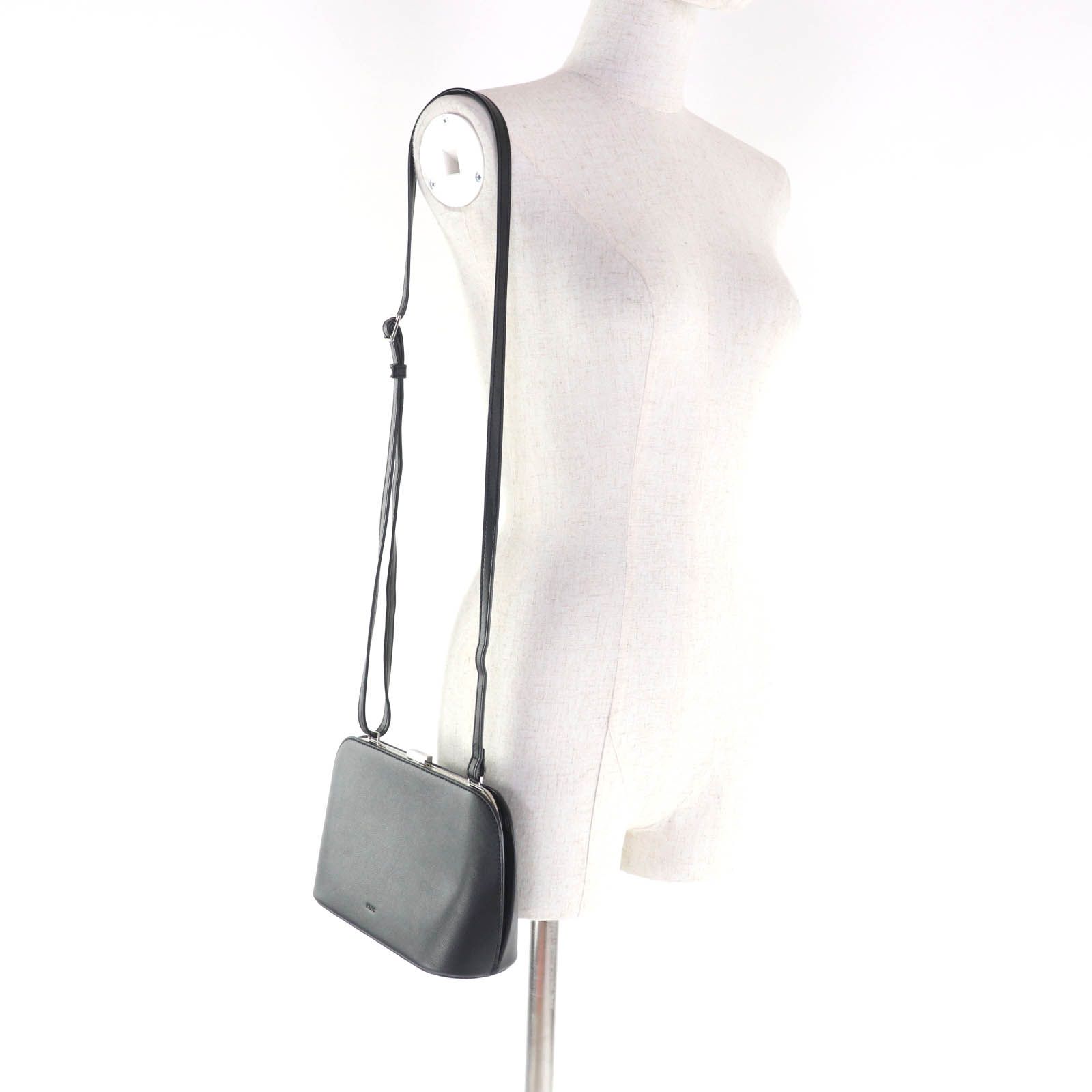 極美品☆VASIC ヴァジック EMMA エマ ロゴ刻印 がま口デザイン レザー