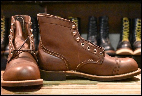 7.5 D ♥ 22年 レッドウィング 8111 アイアンレンジャー アンバー ハーネス キャップトゥ ブラウン ブーツ redwing GP 363
