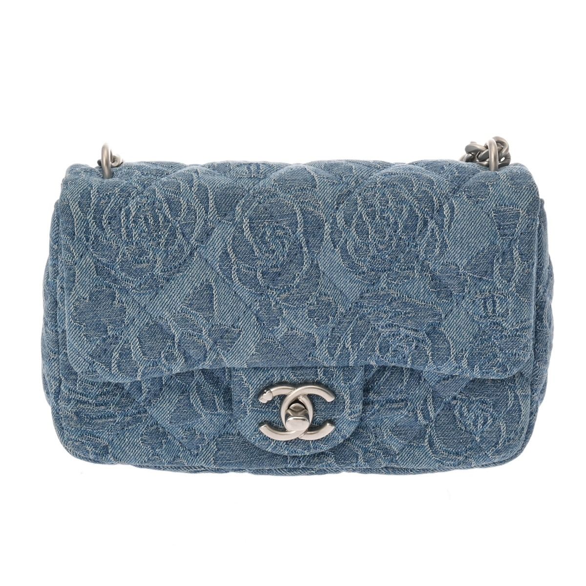 シャネル　マトラッセ　ミニ シャネル マトラッセ ミニフラップバッグ ブルー AS3829 レディース