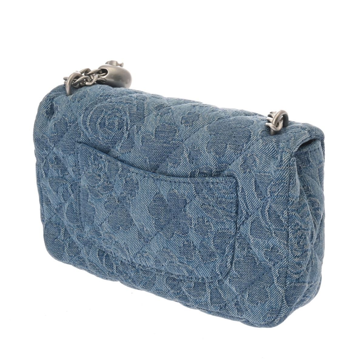 シャネル マトラッセ ミニフラップバッグ ブルー AS3829 レディース