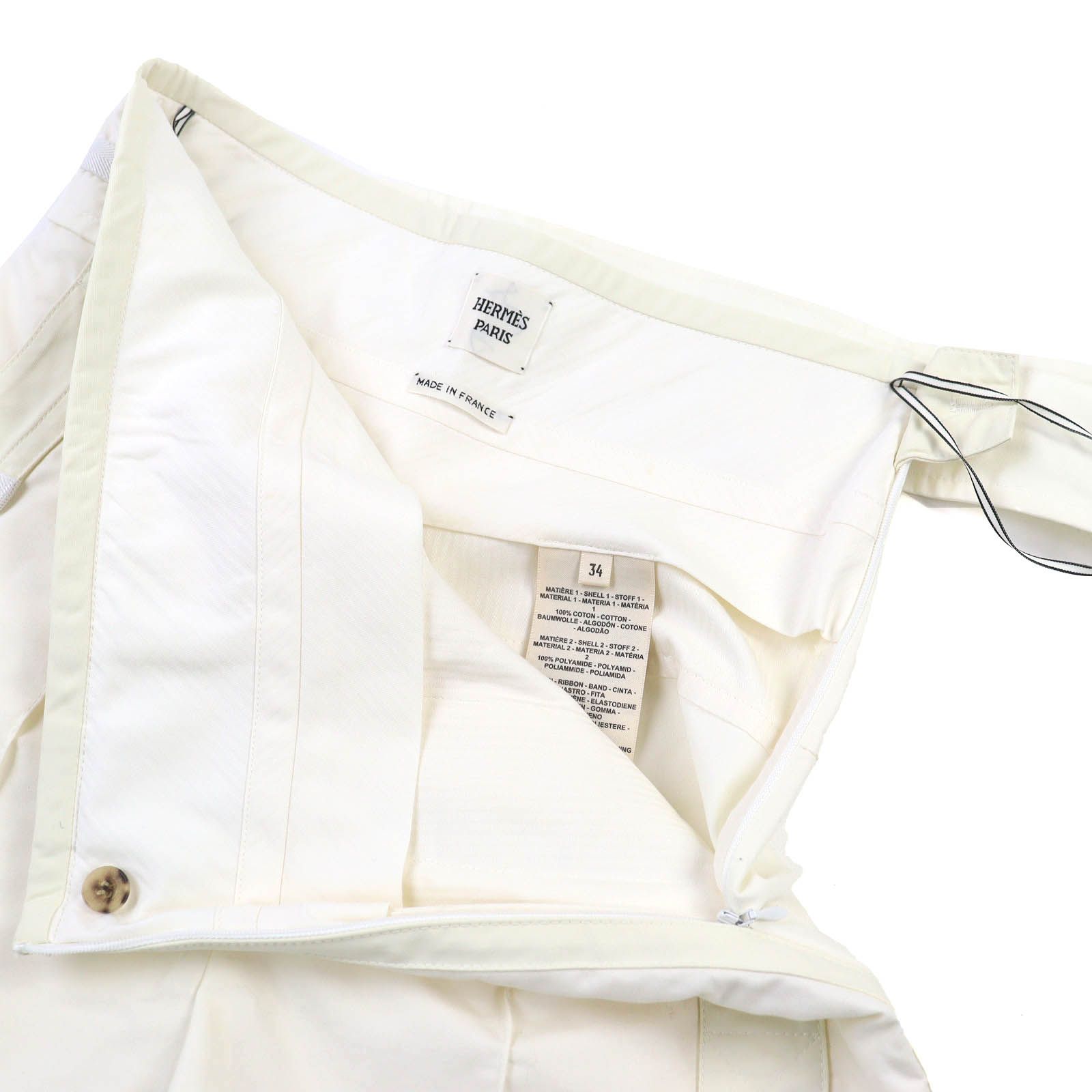 極美品△HERMES エルメス 23SS 3E0407DP 一部ナイロン使い コットン