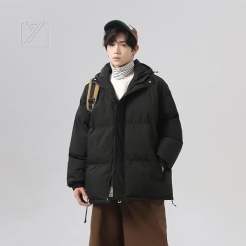 [Ｋａｙｉｙａｓｕ] ダウンジャケット メンズ 大きいサイズ 中綿入り 防寒着 防風 冬服 8色 厚手 フート付き ブラック アウトドア 日常 カジュアル ゆったり おしゃれ かっこいい★m
