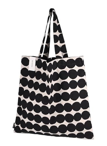 マリメッコ トートバッグ Rasymatto ラシィマット ファブリック レディース ブラック 73648 073648 890 北欧雑貨 北欧デザイン 並行輸入品 m