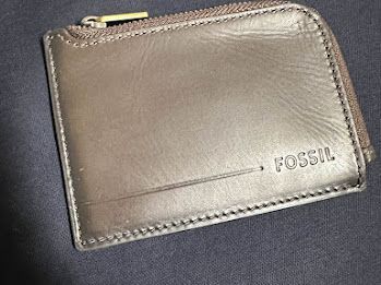 Fossil フォッシル コインケース アレン レザー ジップ カードケース ブラウン FO 313