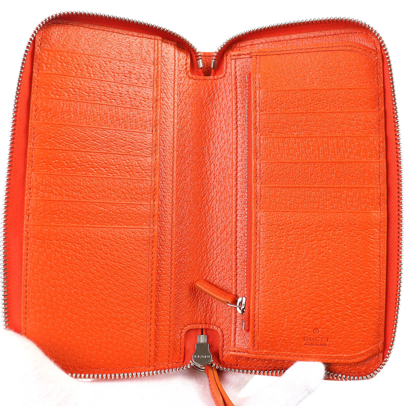 美品△GUCCI グッチ 822051 GGキャンバス レザー使い ラウンドジップ