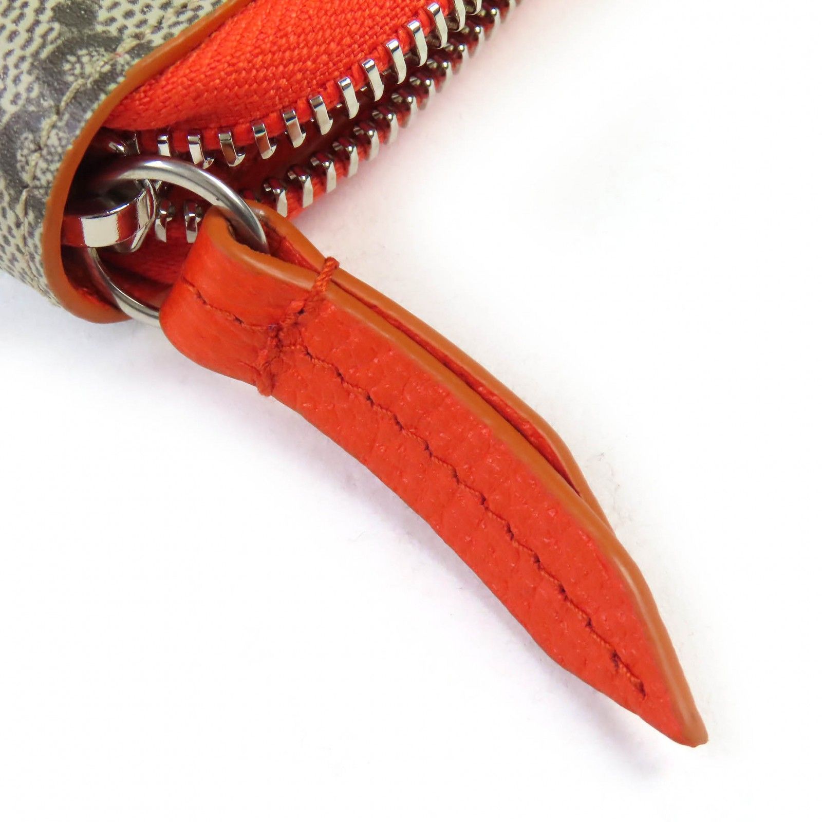 美品△GUCCI グッチ 822051 GGキャンバス レザー使い ラウンドジップ