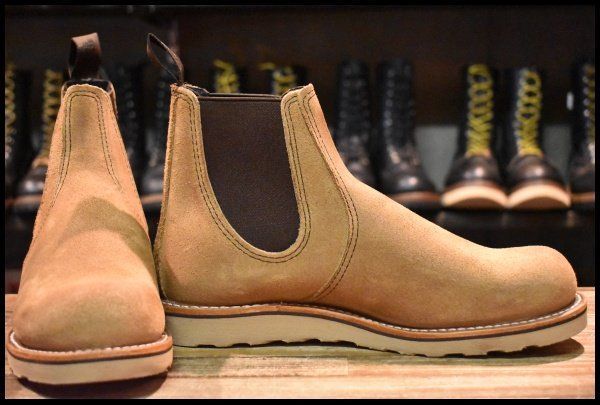 8 D ♥ 24年 レッドウィング 3192 クラシック チェルシー サイドゴア ミュールスキナー ラフアウト ブーツ redwing GP 364