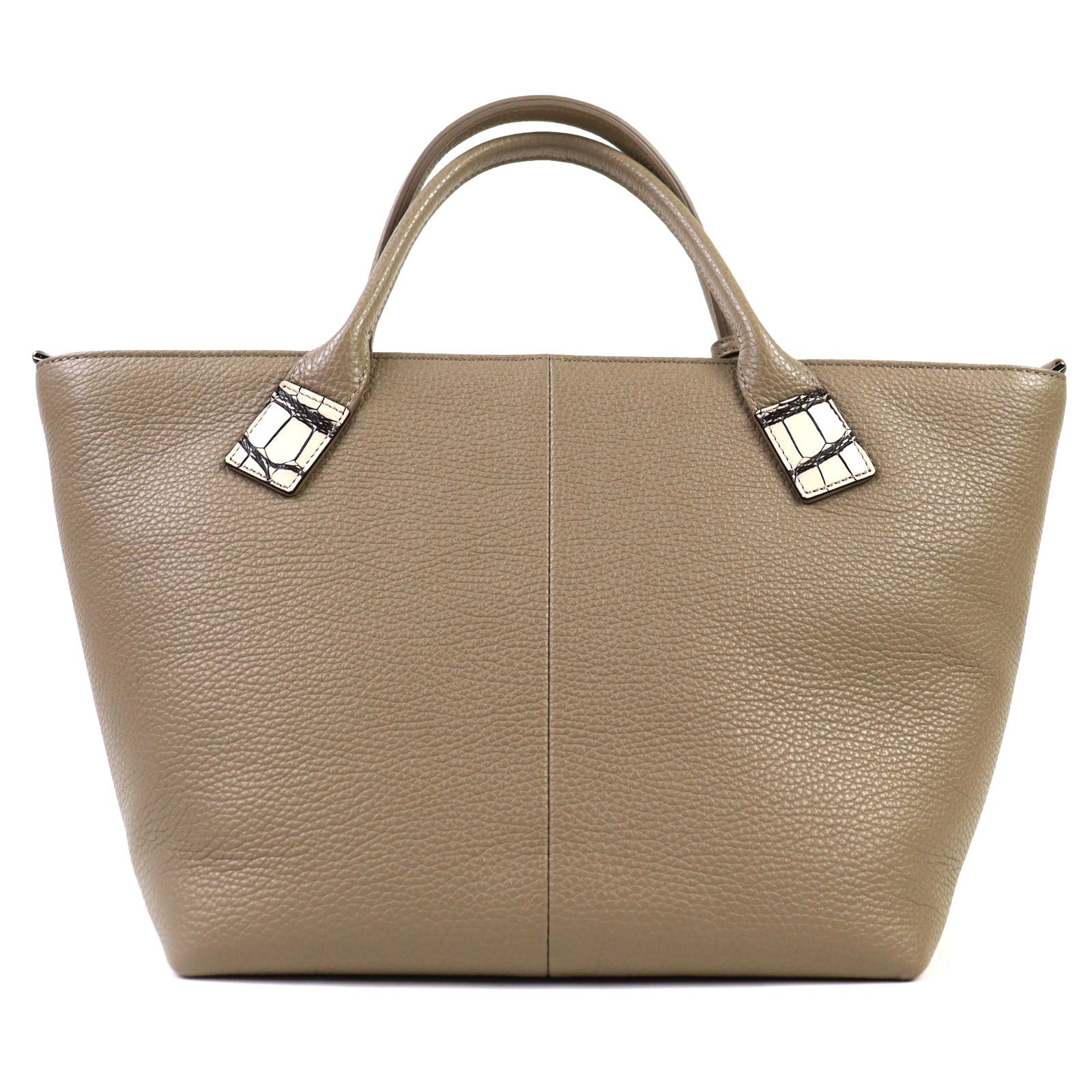 未使用品◇BEAUGRAND ボーグラン クロコ使い ロゴチャーム・キーリング