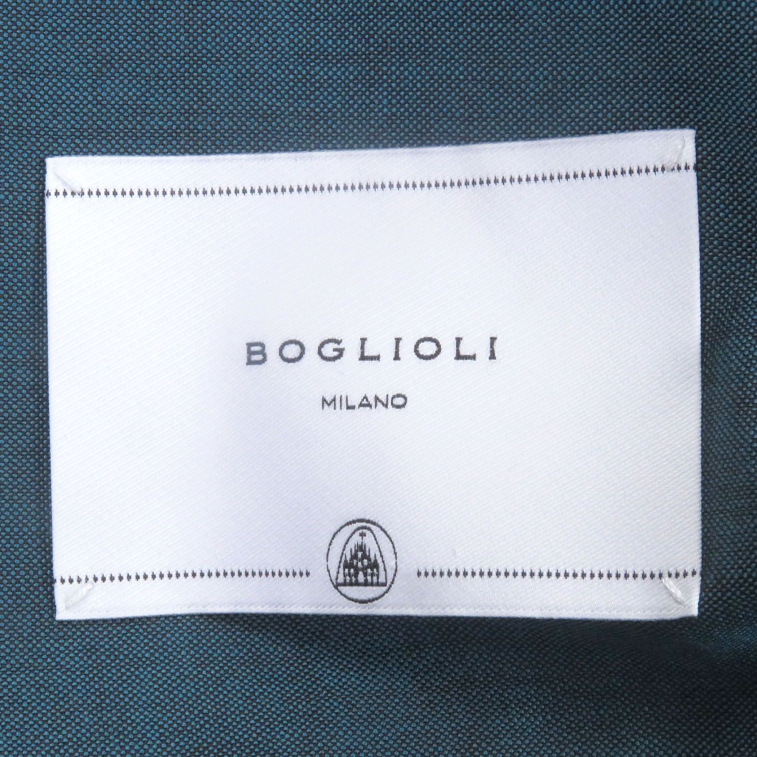 極美品□BOGLIOLI ボリオリ ロゴボタン スプリングコート ステンカラー