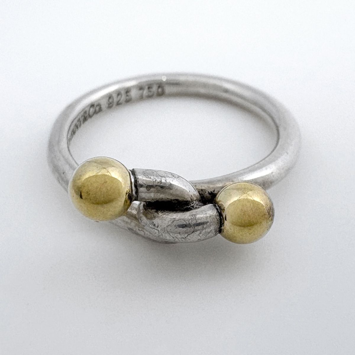 ティファニー TIFFANY&Co. ノット リング ラブ フック＆アイ 指輪 K18