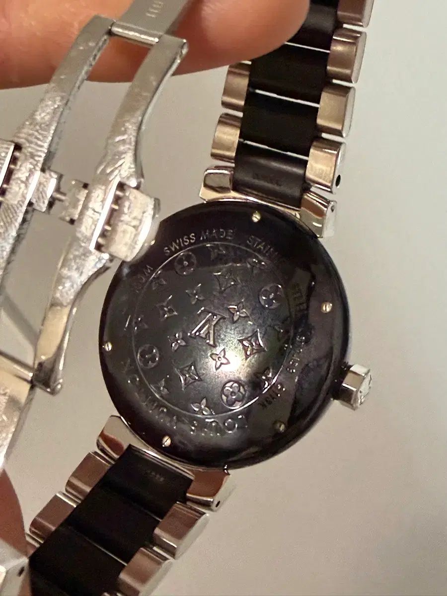  ルイヴィトン メンズ オートマチック GMT ブラック メタル 腕時計(クォーツ) 腕時計(アナログ)