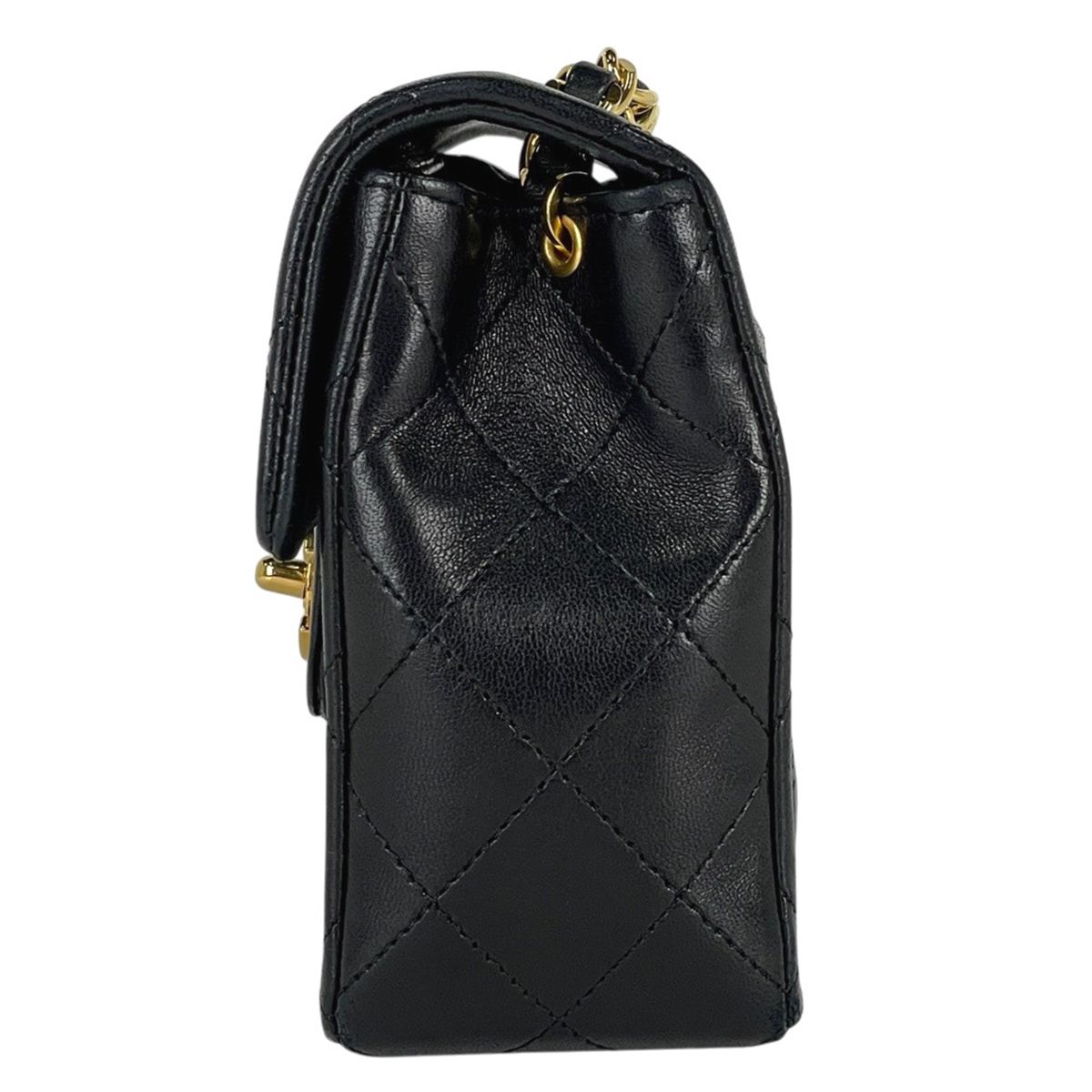 シャネル CHANEL ミニ マトラッセ シングルフラップ チェーン