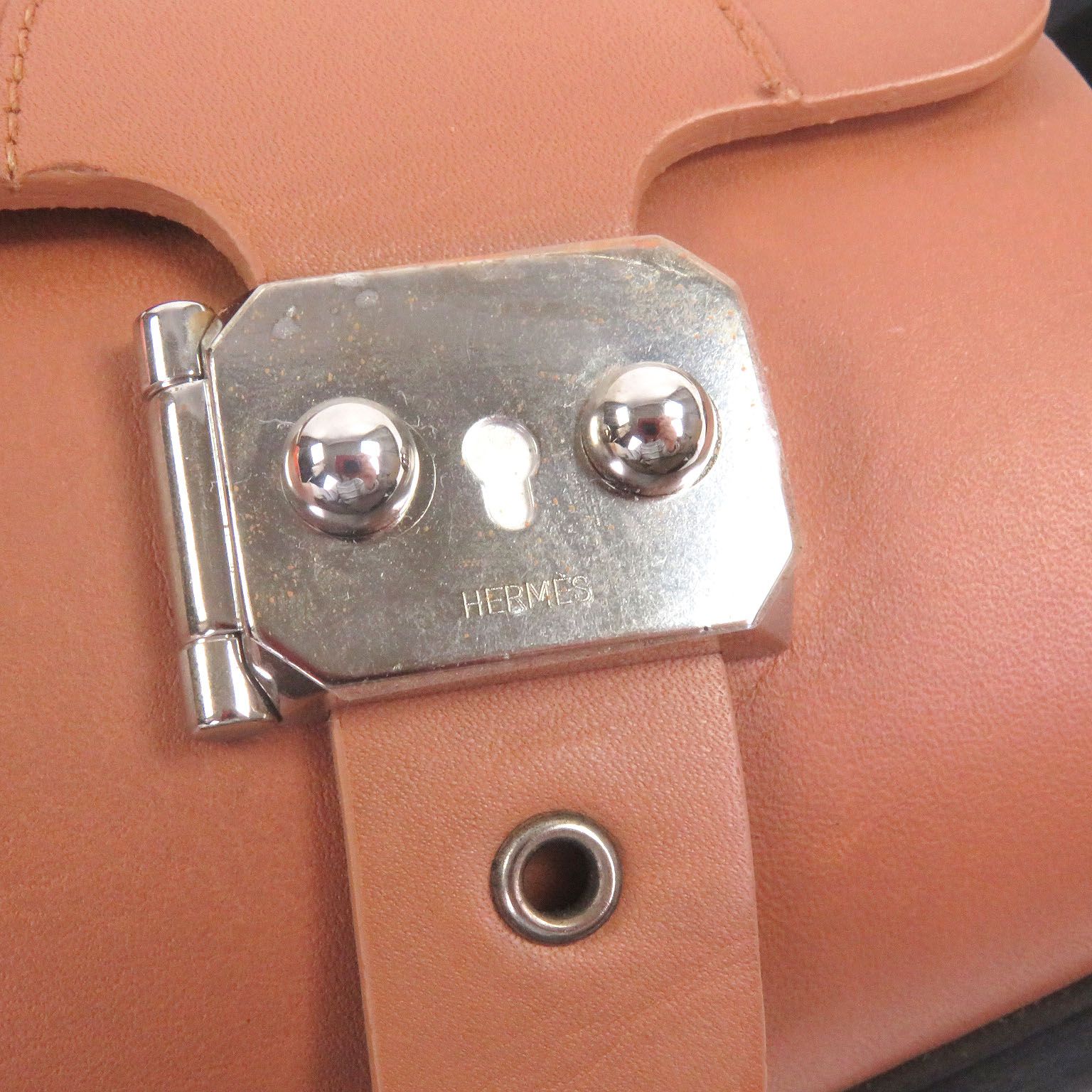 未使用品□HERMES エルメス レザー サックアデペッシュ金具 シャワー
