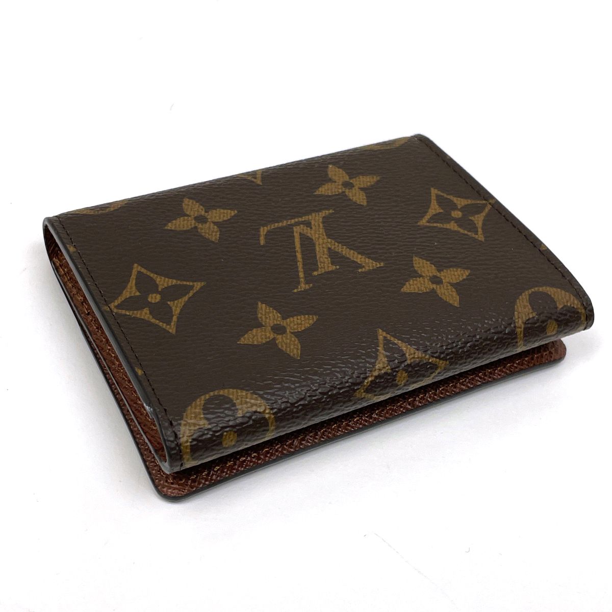 ルイ ヴィトン Louis Vuitton アンヴェロップ カルト ドゥ ヴィジット カード入れ 名刺入れ カードケース モノグラム ブラウン M 63801 レディース