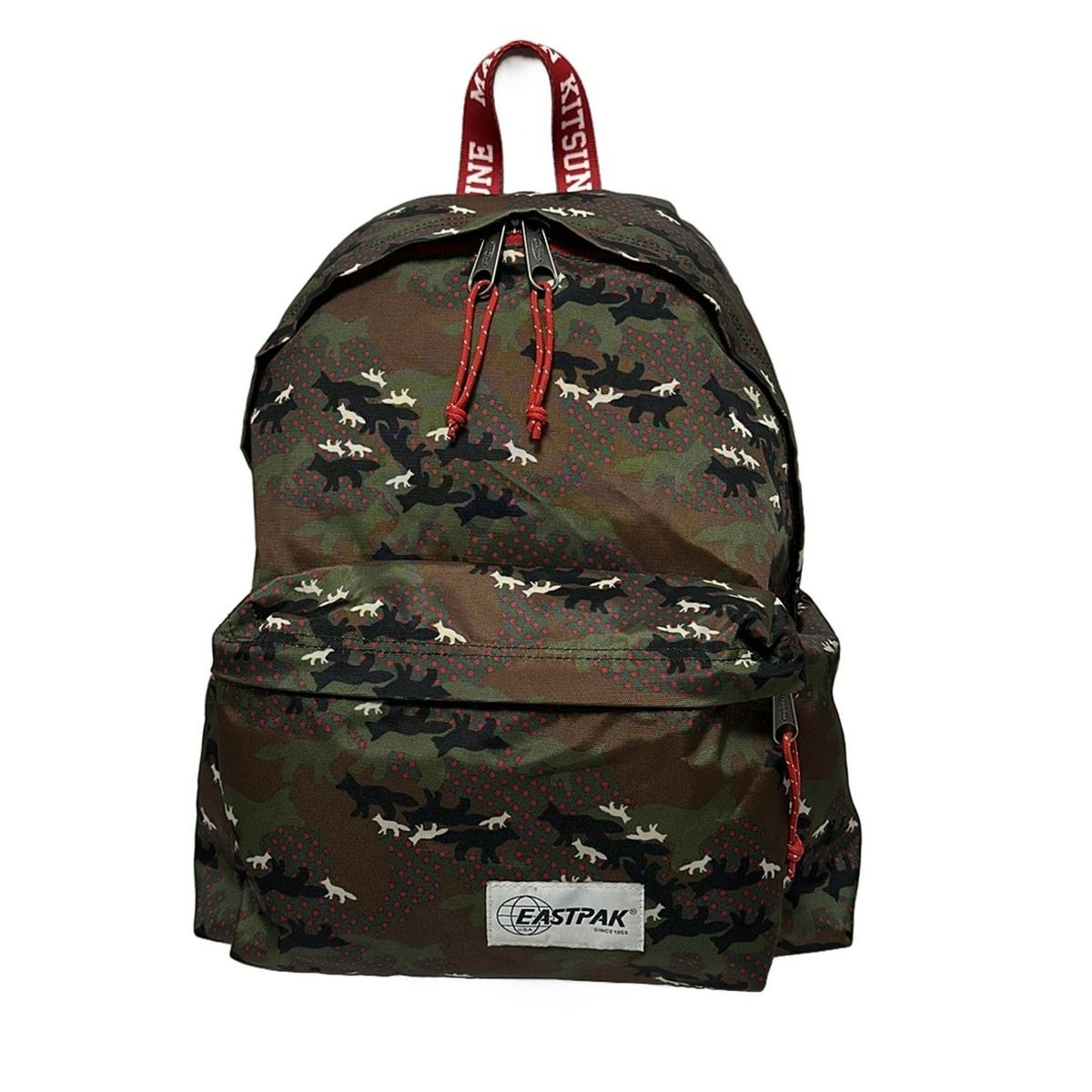 EASTPAK(イーストパック) リュックサック - カーキ×レッド×マルチ