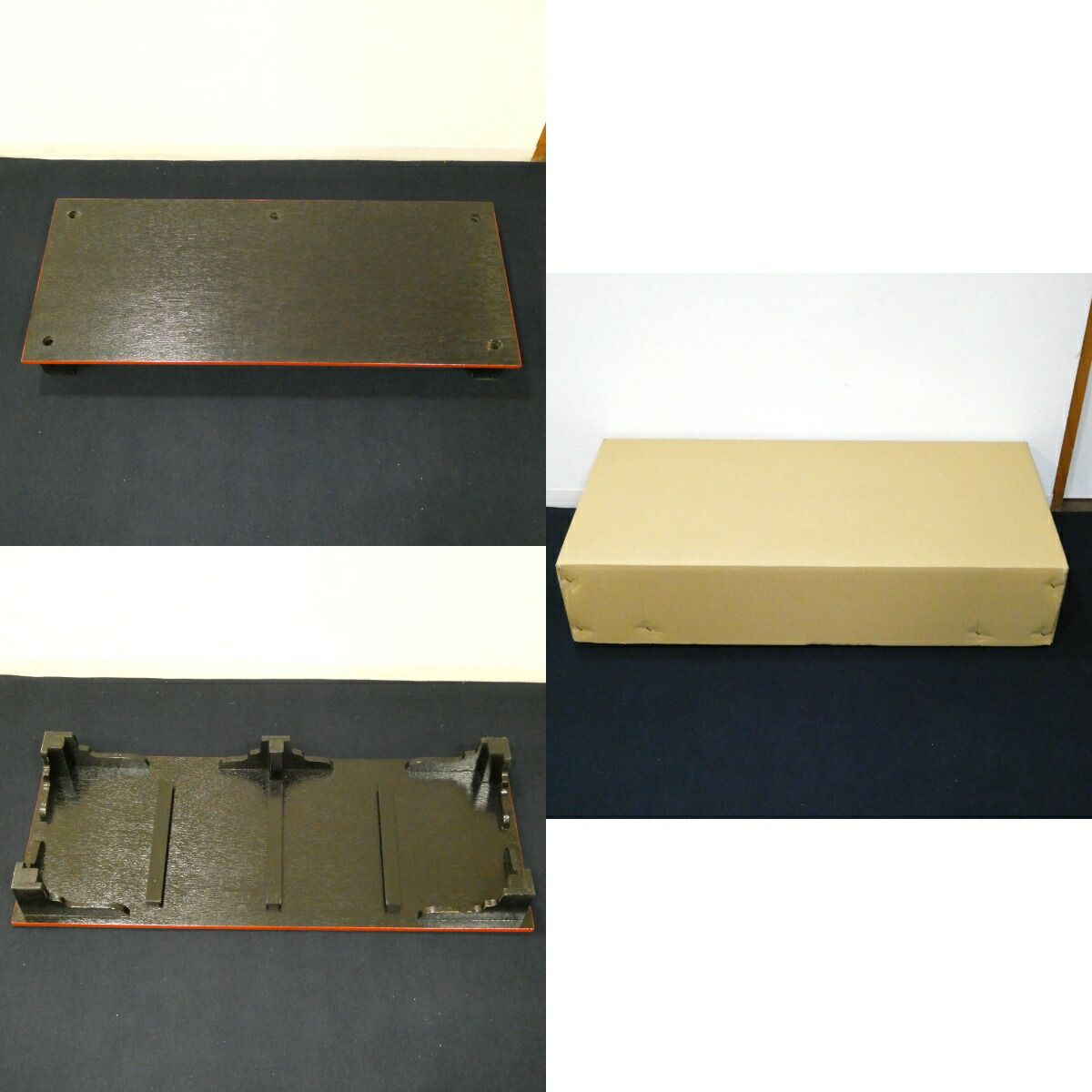 引き出し付 木製柱】懐石道具 木製組立式 五段配膳棚 （2）水屋棚 水谷