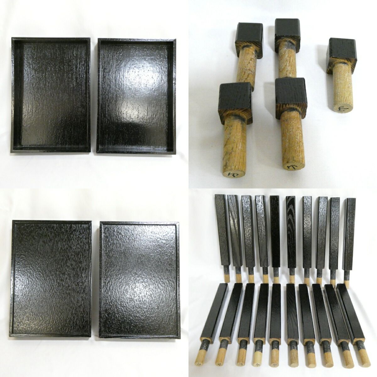 【引き出し付】懐石道具 木製組立式 五段配膳棚 水屋棚 紙箱入り 引き出し付 木製柱】懐石道具 木製組立式 五段配膳棚 （1）水屋棚 水谷