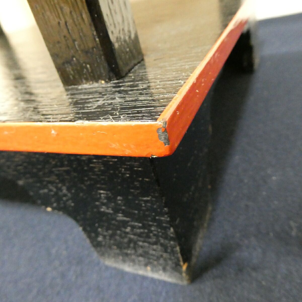 【引き出し付】懐石道具 木製組立式 五段配膳棚 水屋棚 紙箱入り 引き出し付 木製柱】懐石道具 木製組立式 五段配膳棚 （1）水屋棚 水谷