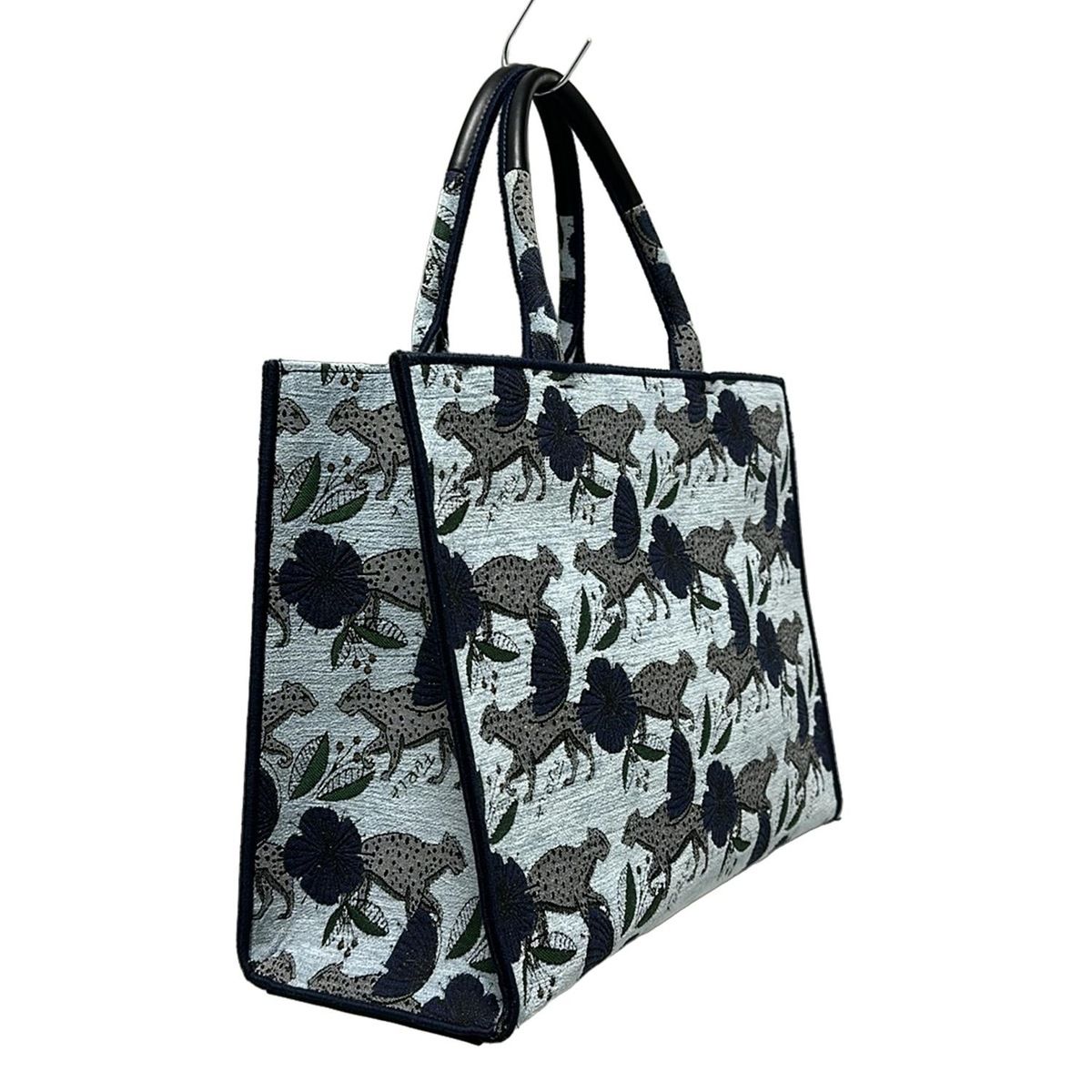 極美品✨ フルラ オポチュニティ トートバッグ 総柄 ラージサイズ ネイビー FURLA（フルラ） 並行輸入 トートバッグ オポチュニティ WB00299