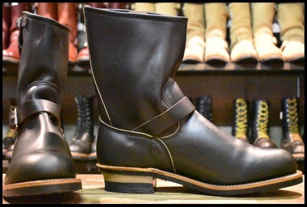 13 D DEAD PT 91プリント 94年 刻印 レッドウィング 2268 エンジニア ブラッククローム スチールトゥ ブーツ redwing GP 365