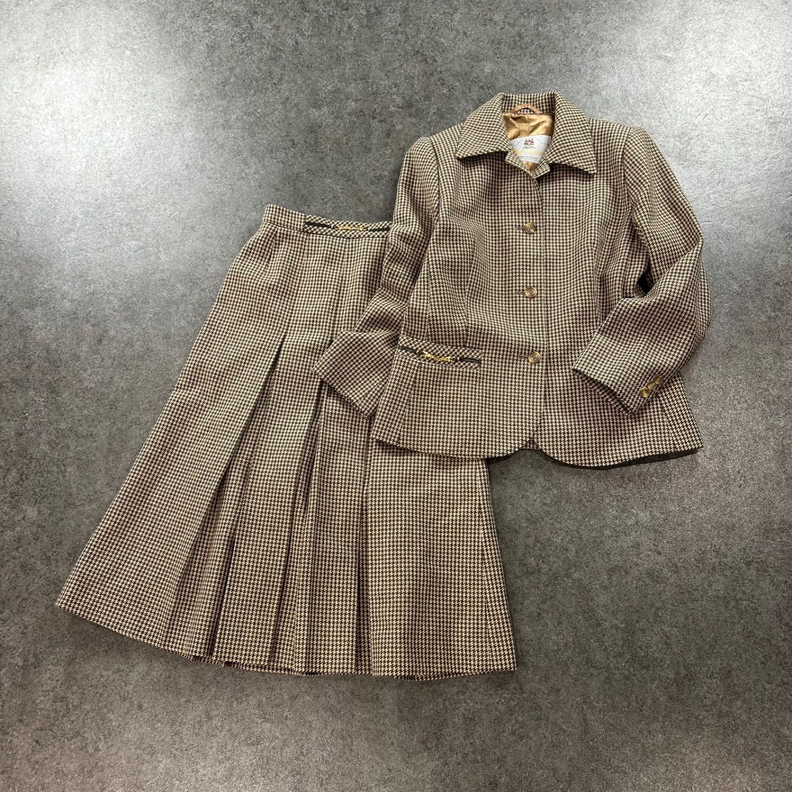AQUA アクアスキュータム Aquascutum 英国製 ヴィンテージスーツ 