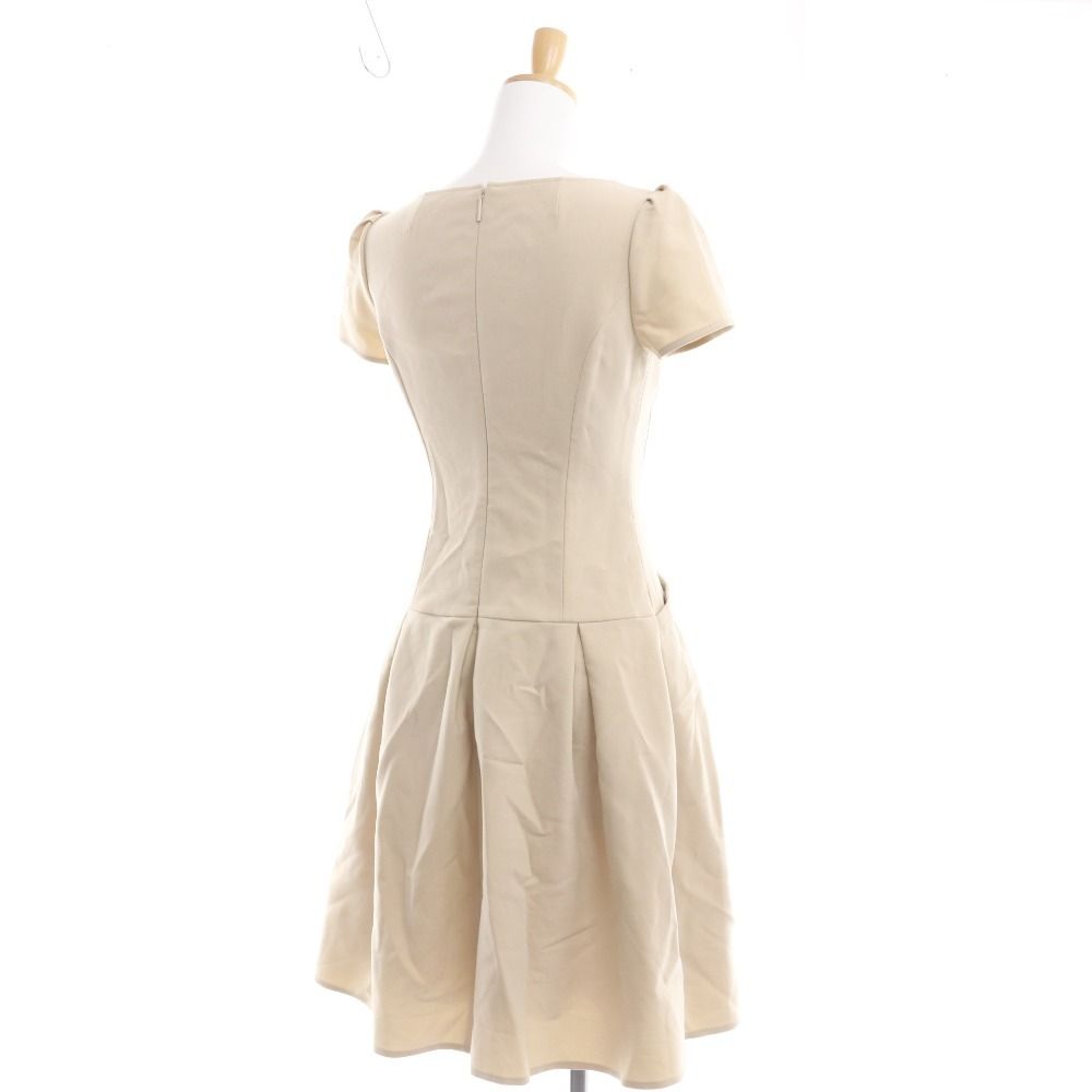 Rene ルネ ワンピース 膝丈 トップス ボトムス ファスナー 無地 レディース 32 ライトベージュ