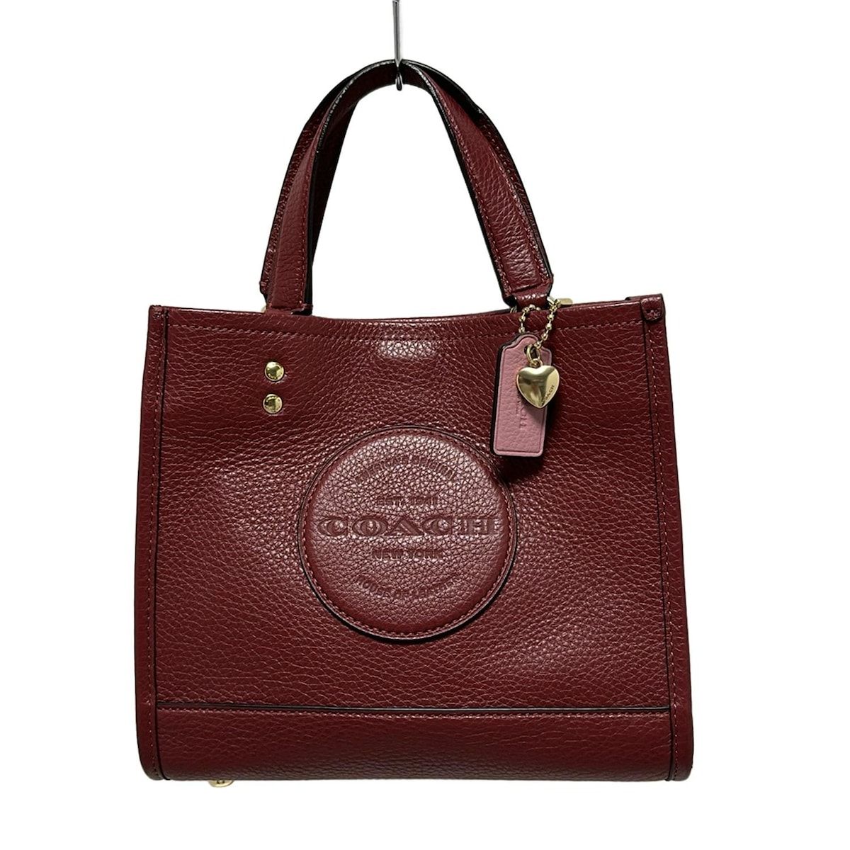 COACH コーチ トートバッグ C 5113 レッド ミニバッグ レザー