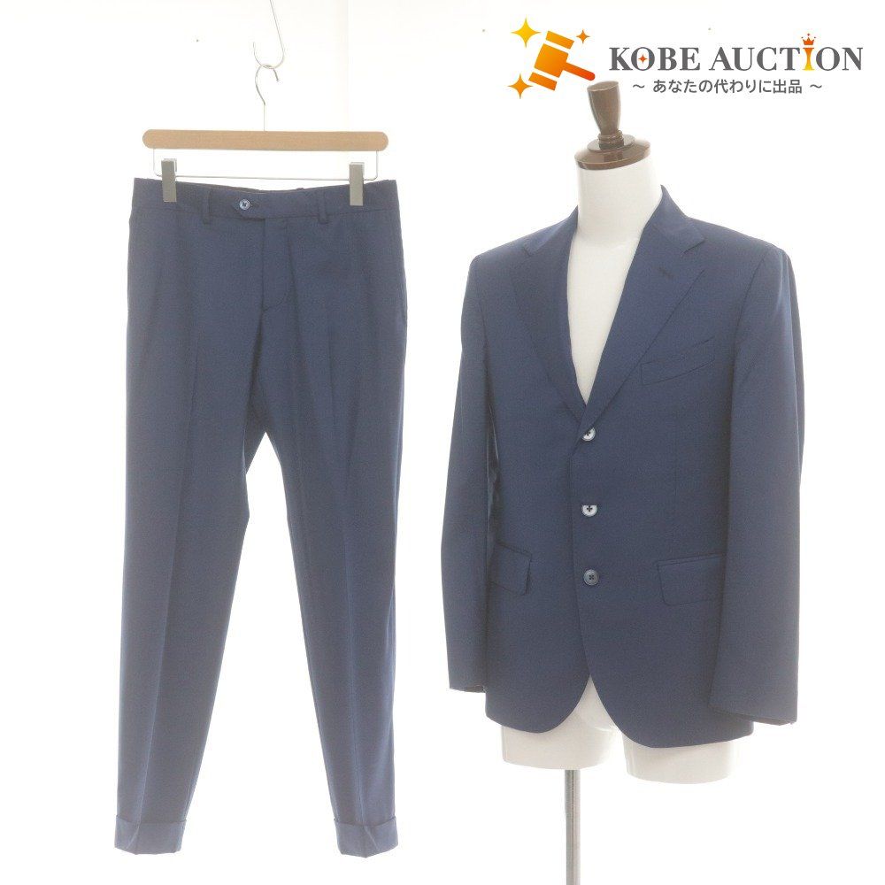 サルトリアロッシ スーツ セットアップ トップス ボトムス 裾ダブル メンズ 44 S相当 ネイビー