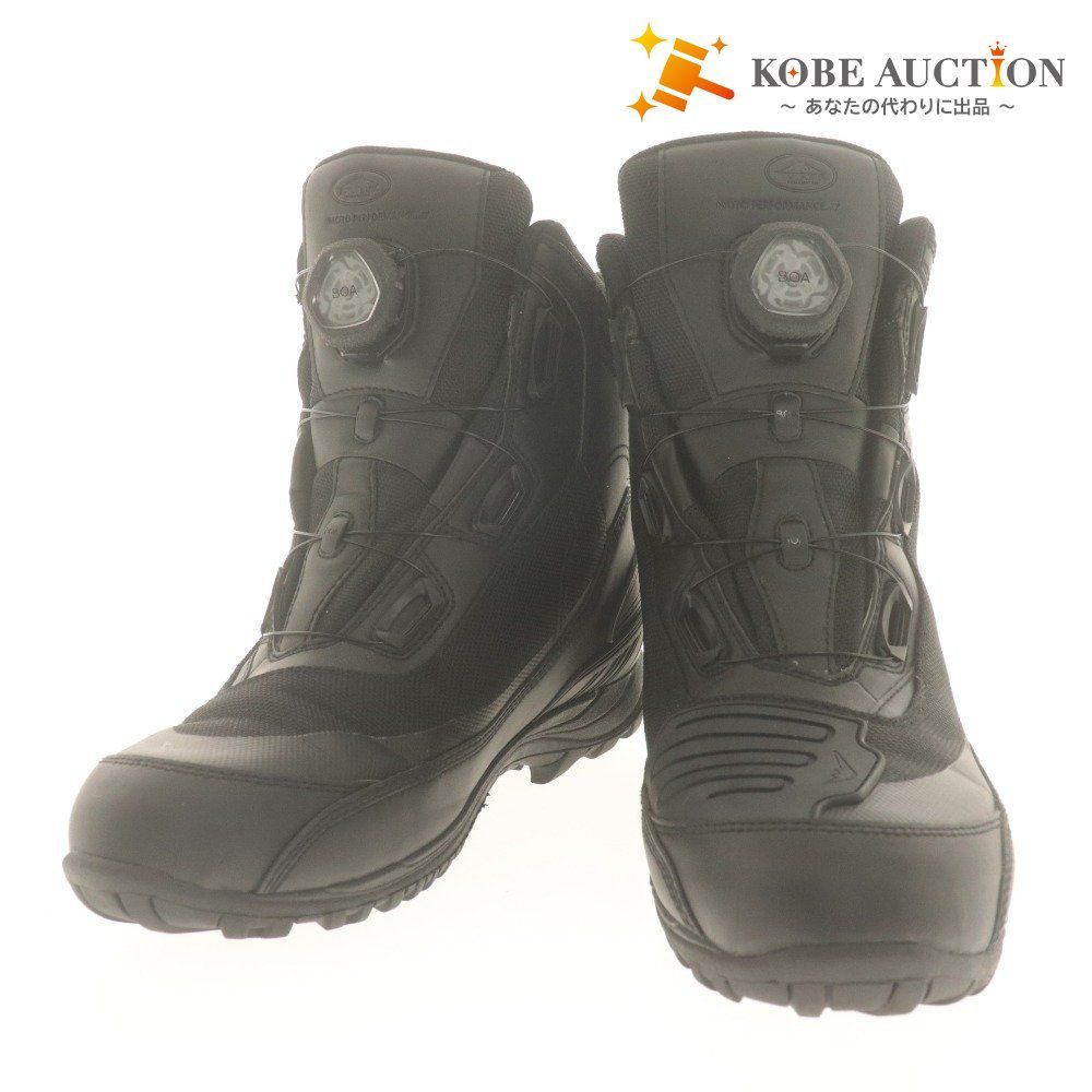 クシタニ ツーリングブーツ アドーネシューズ K 6306 革靴 レザー ミドル丈 撥水ライディング バイクウェア メンズ 27 5 cm ブラック 黒