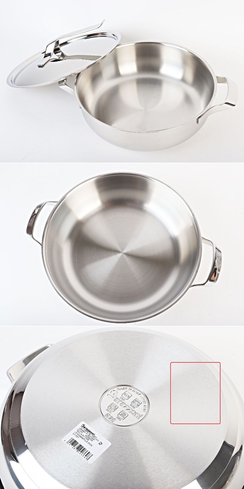 訳あり Barazzoni 鍋 ふた セット 10点 MY POT MYPT 5 144 両手鍋 片手鍋 ゾーニ IH 食洗機 展示♥品 R 2512 117