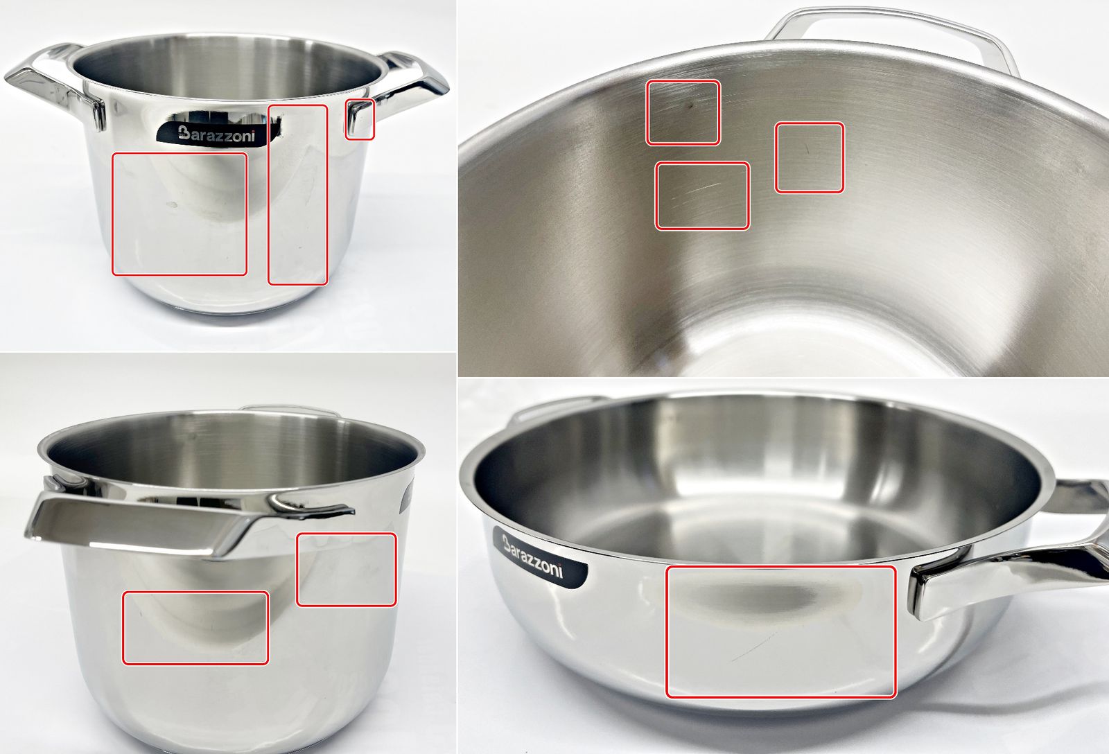  訳あり Barazzoni 鍋 ふた セット 10点 MY POT MYPT 5 144 両手鍋 片手鍋 ゾーニ IH 食洗機 展示♥品 R 2512 117 両手鍋 鍋 グリル