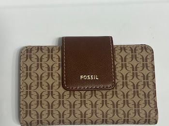  Fossil フォッシル カードケース マディソン プリント マルチファンクション ブラウン FO 306 カードケース 小物