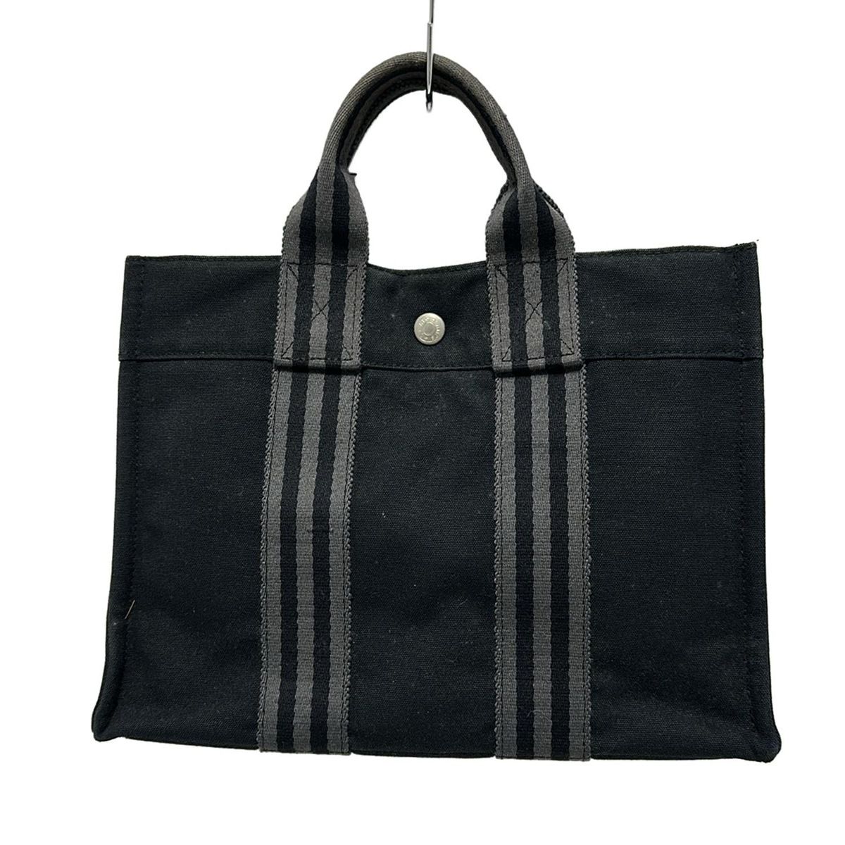 HERMES エルメス トートバッグ フールトゥトートPM 黒 グレー