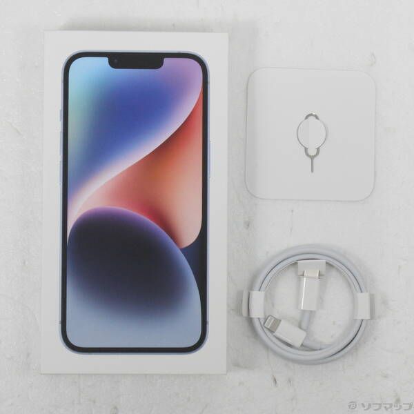 爆買い，2026 〔中古品〕 iPhone14 128GB ブルー MPVJ3J／A SIMフリー